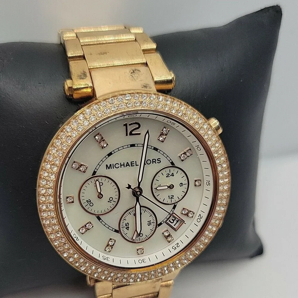 Michael Kors Parker MK5784 Women Stainless Steel Analog Dial Quartz Watch AM402